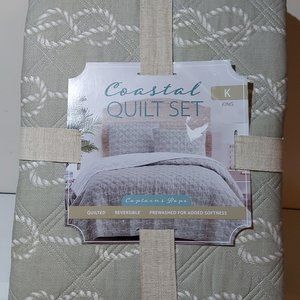 Coastal Quilt Set Captain's Rope King